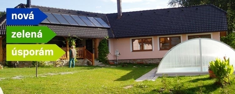 Solární systém pro ohřev TUV, bazénu a přitápení objektu